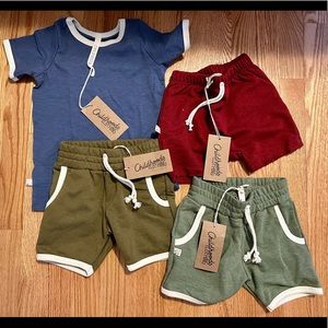 Childhoods Clothing Size 4 lot—3 shorts and 1 short sleeve shirt